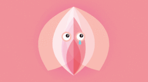 animación de vagina con ojos